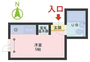 エレガンテ大手【2階】の間取り