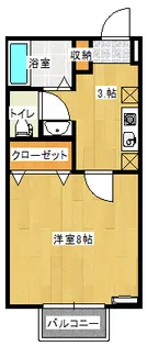 新潟県五泉市南本町1【アパート】の間取り