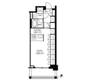 パークキューブ目黒タワー【1階】の間取り
