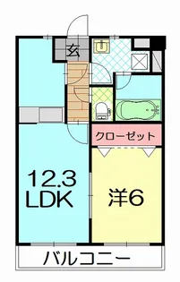 高知県高知市鴨部3【マンション】の間取り