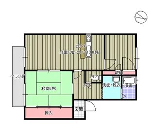 ディアス青山II【1階】の間取り