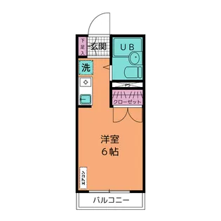 ハポネスU【1階】の間取り