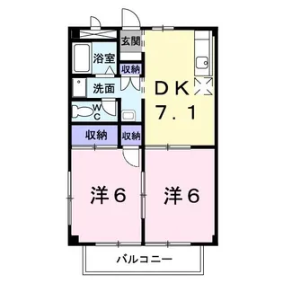 コートプレミール【2階】の間取り