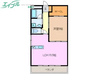 シャトレ桑名【8階】の間取り