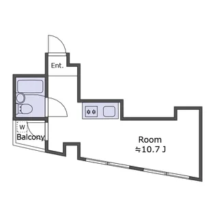 万年安全第三ビル【6階】の間取り