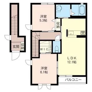 ニュープルミエ【2階】の間取り