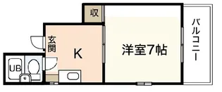 1Kの間取り画像