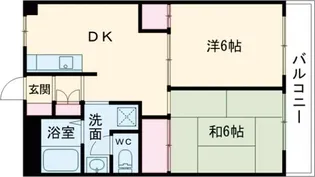 パークハイツミシマ【1階】の間取り