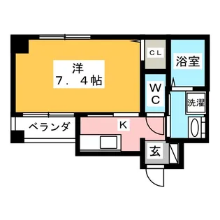 パークサイド名駅南【6階】の間取り