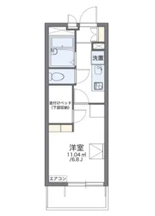 レオパレスソフィアハイツII【3階】の間取り