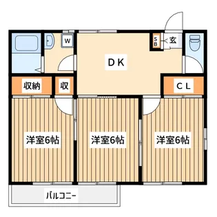 ハイツフォレスト【2階】の間取り