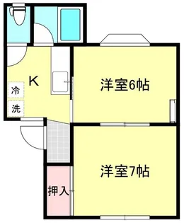 モンパレス上越第2-2号館【2階】の間取り