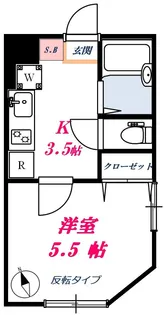 ホワイトヴィラ碑文谷【2階】の間取り