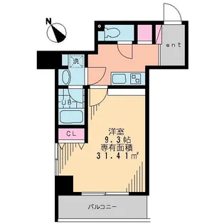神奈川県横浜市中区山下町【マンション】の間取り
