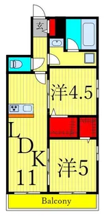 ヘーベルメゾン西葛西 E【2階】の間取り