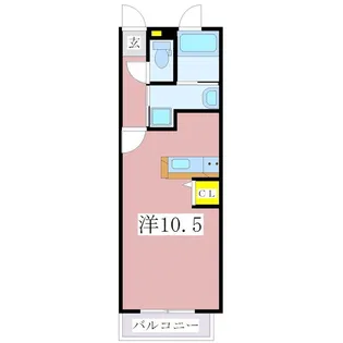 シャトーブリアンA4【2階】の間取り