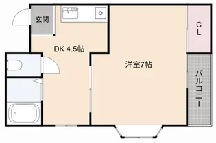 ガーデンパレス茨木【4階】の間取り