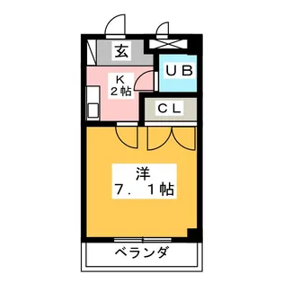 オルフェーブルナガタ【3階】の間取り