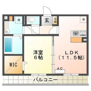 グランドエル・F D【2階】の間取り