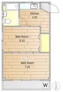 第二広幸ハウス【3階】の間取り