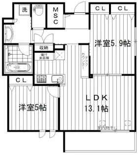 Le Lien【2階】の間取り