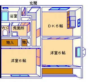 レユスイール3【2階】の間取り