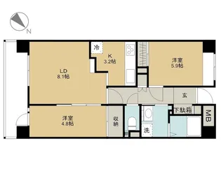 千葉県市川市妙典6【マンション】の間取り