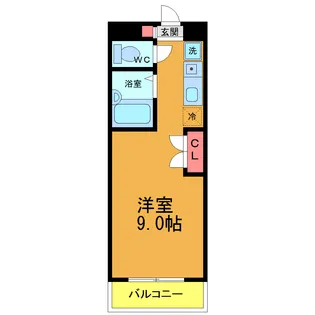 バウスクロス市川(旧ソアラプラザ市川駅前)【14階】の間取り