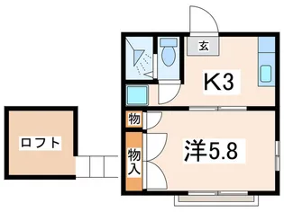 ヒュペリオン北久里浜【2階】の間取り