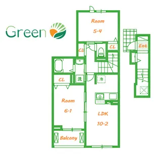 Hi Rosetta B【2階】の間取り