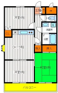 東京都日野市万願寺5【マンション】の間取り