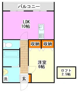 セレクトK【2階】の間取り