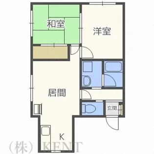 コーポ和【3階】の間取り