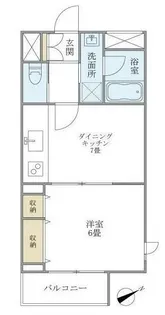 ウェルハウス東大井【3階】の間取り