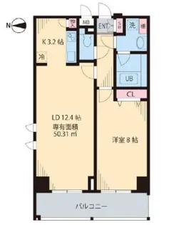 プレシャス音羽【9階】の間取り