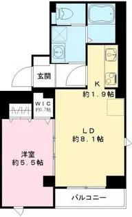 フラッツ平河町【2階】の間取り