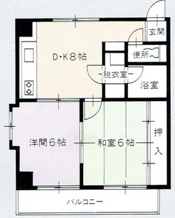 パークサイド幸町【7階】の間取り
