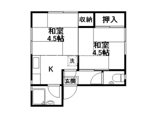 竹内荘【2階】の間取り