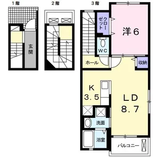 ブリスタ【3階】の間取り