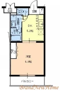 ブルーム浜寺【4階】の間取り