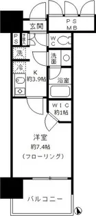 フォンテーヌ芝浦【9階】の間取り