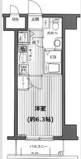 ガラ・ステージ芝公園駅前【3階】の間取り