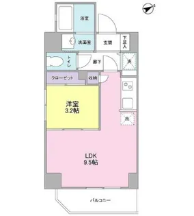 ルジェンテ・バリュ横濱反町【6階】の間取り