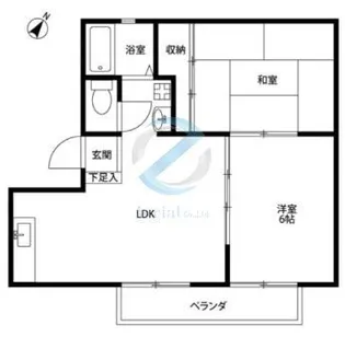 千葉県市川市湊【アパート】の間取り