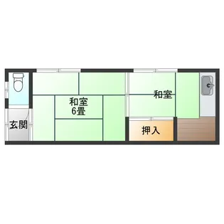 兵庫県尼崎市大庄西町1【アパート】の間取り