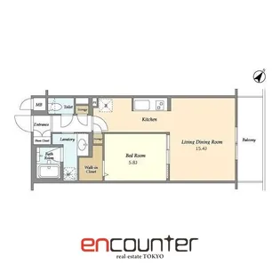 BLESS北新宿【4階】の間取り