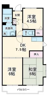 グラスィア新川崎【2階】の間取り