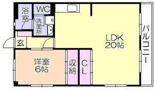 福岡県久留米市津福本町【マンション】の間取り