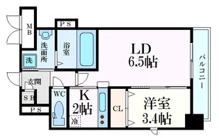 月光鎮守府【11階】の間取り
