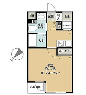 CYNTHIA六本木(シンシア六本木)【9階】の間取り